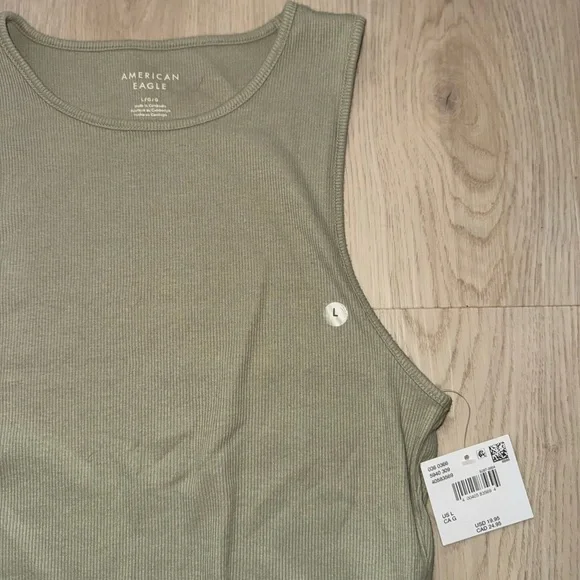 NWT American Eagle Olive Green Tank - Picture 2 of 2